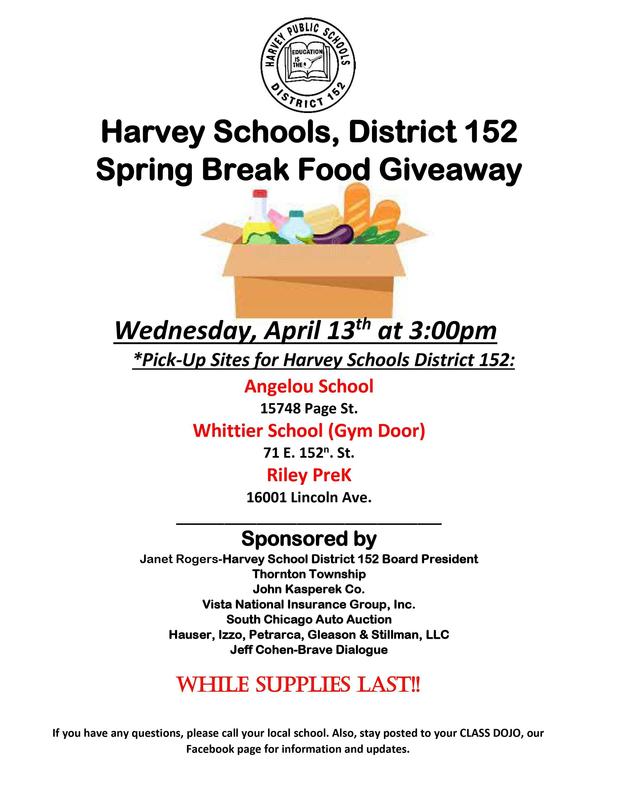 FOOD GIVE AWAY Whittier Elementary School